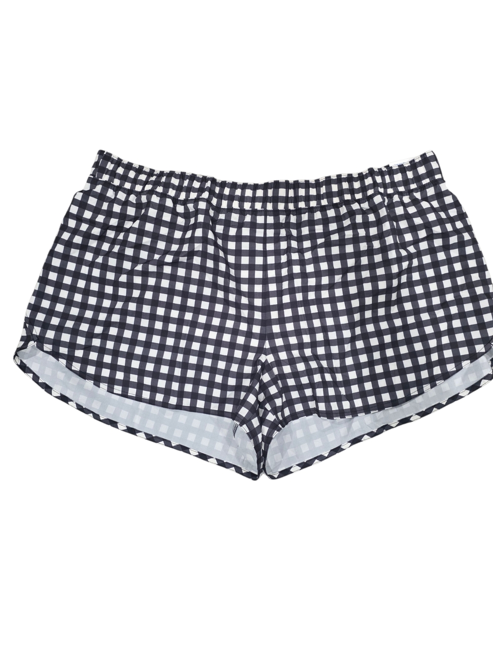 Old Navy Plus Size Black and White Gingham Athletic Lounge Shorts - Picture 2 of 3